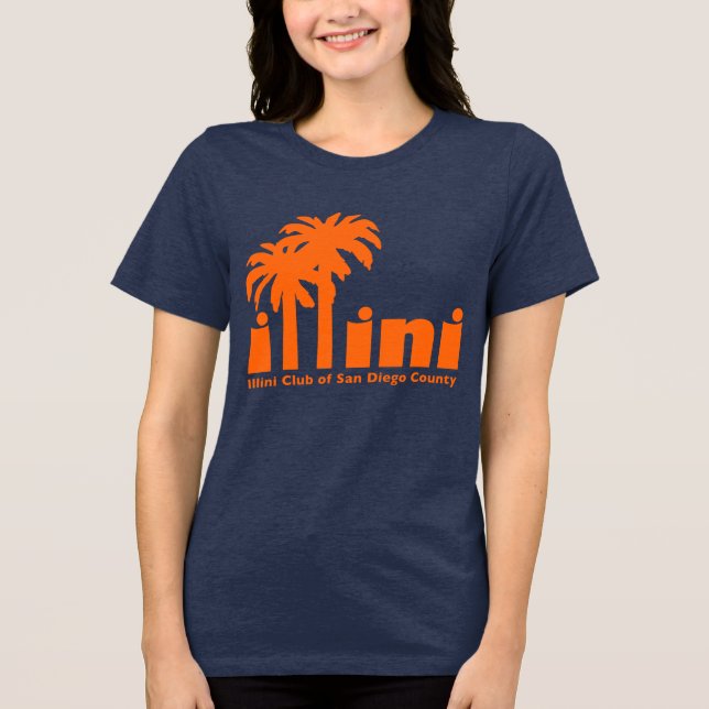 T-shirt med San Diego Illini Logotyp (Framsida)