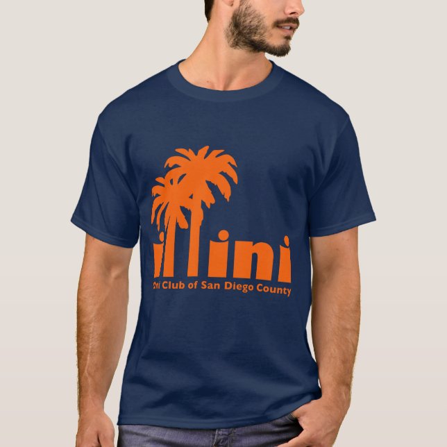 T-shirt med San Diego Illini Logotyp (Framsida)