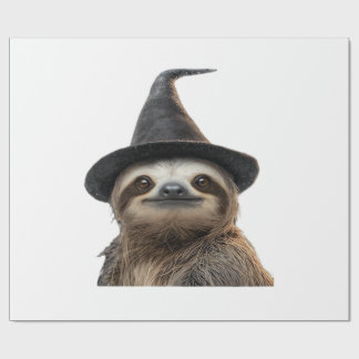 T-shirt med sengångare som bär halloweenhehexa mös presentpapper