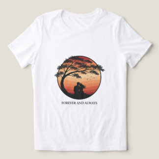 “T-shirt med siluett av romantisk duo” T Shirt