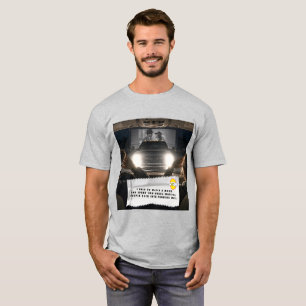 T-Shirt med skämt om tuggummipapper för Drive-In b