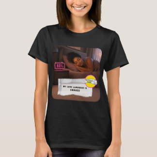 T-Shirt med skämt om tuggummipapper kärleksspråk