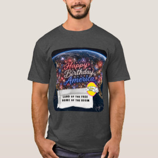 T-shirt med skämt om tuggummipapper till självstän