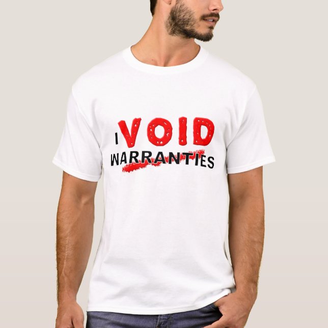 T-shirt med skojig text om att ogiltigförklara gar (Framsida)