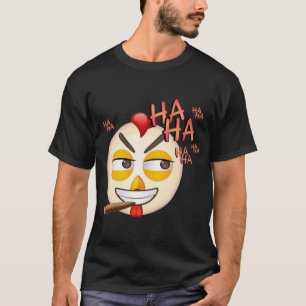 T-shirt med skratt-emoji
