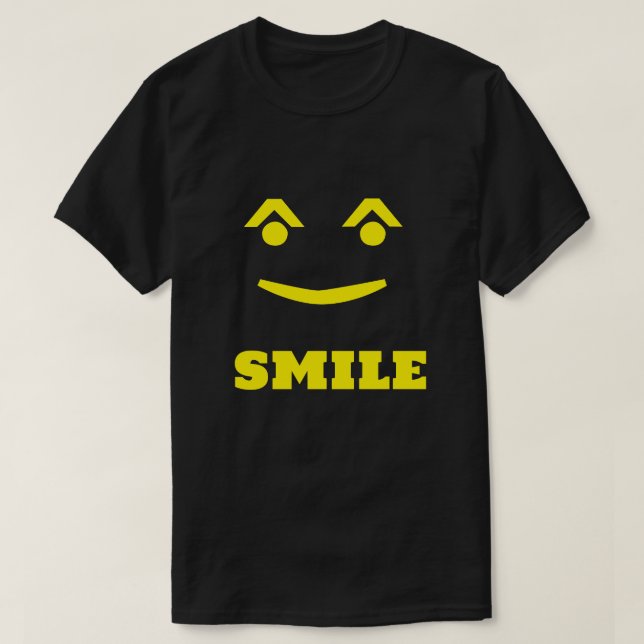 T-Shirt med Smiley face Emoji (Design framsida)
