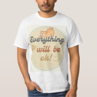 T-shirt med snygg kattdesign