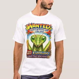 T-shirt med spelande mantis - present till insekts