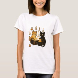 T-shirt med Spelbok & Kattor i Kittel