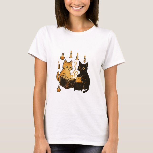 T-shirt med Spelbok & Kattor i Kittel (Framsida)