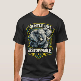 T-shirt med stark mentalitet och djurmotivation