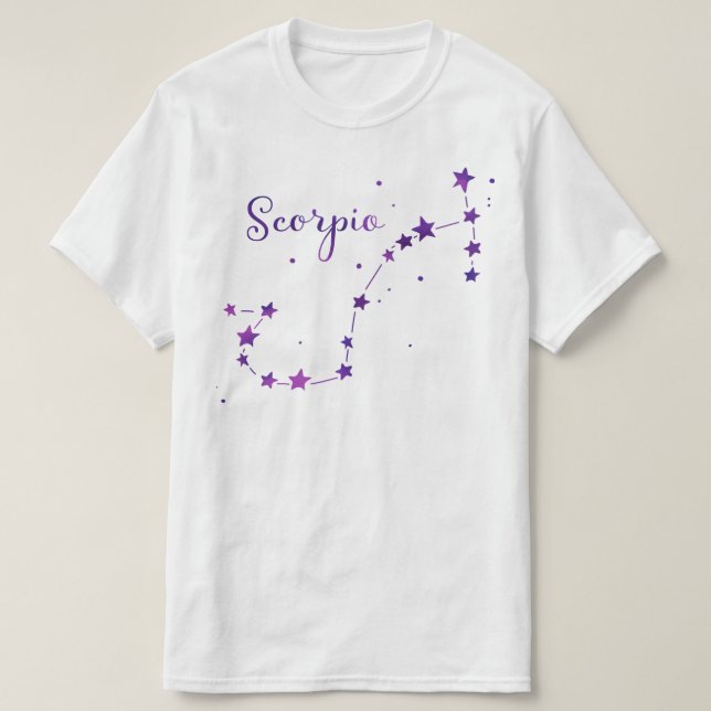 T-shirt med stjärnbilden Skorpionen (Design framsida)