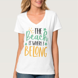 T-shirt med strandlivscitat