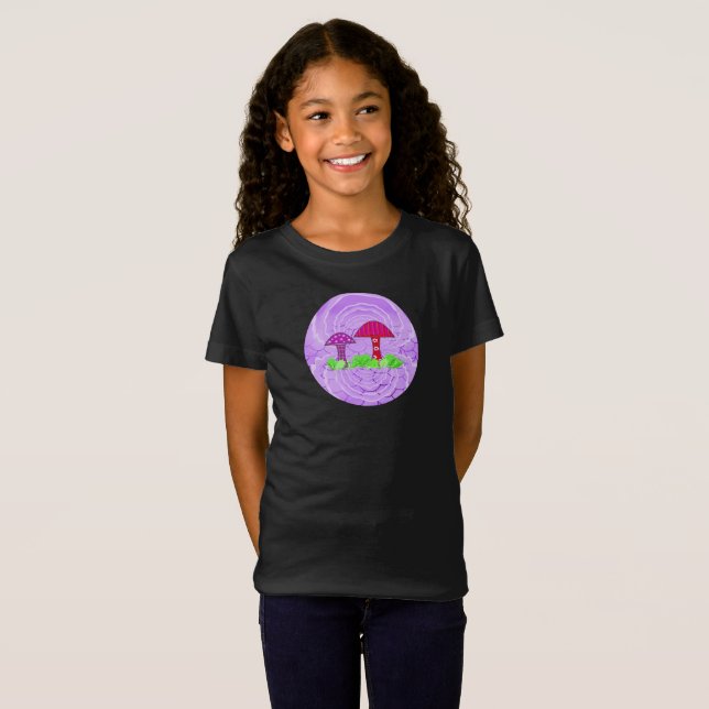 T-shirt med svampväxtdesign (Hel framsida)
