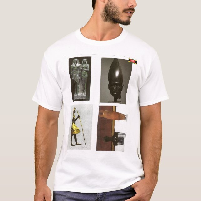 T-shirt med svart afrikansk historia (Framsida)