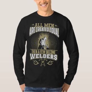 T-shirt med svetsarcitat för herrsvetsare