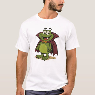 T-shirt med tecknad vampyrgroda