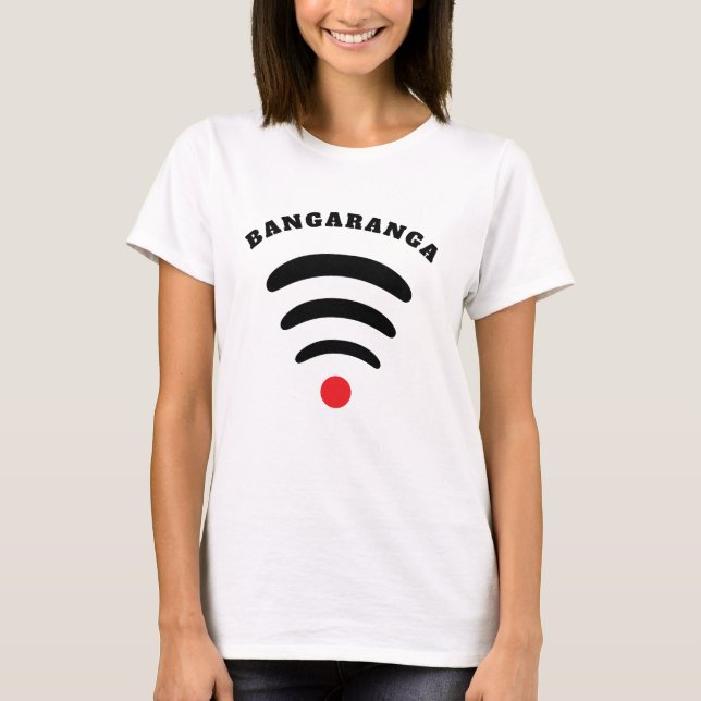 T-Shirt med text Bangaranga online (Framsida)