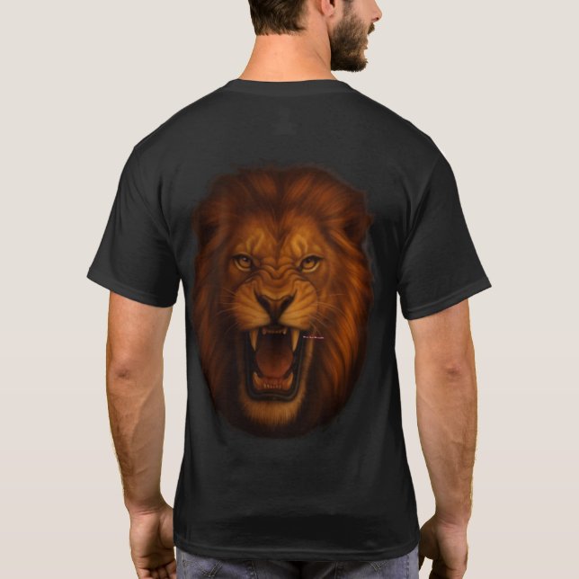 T-shirt med texten King of Silence (Baksida)