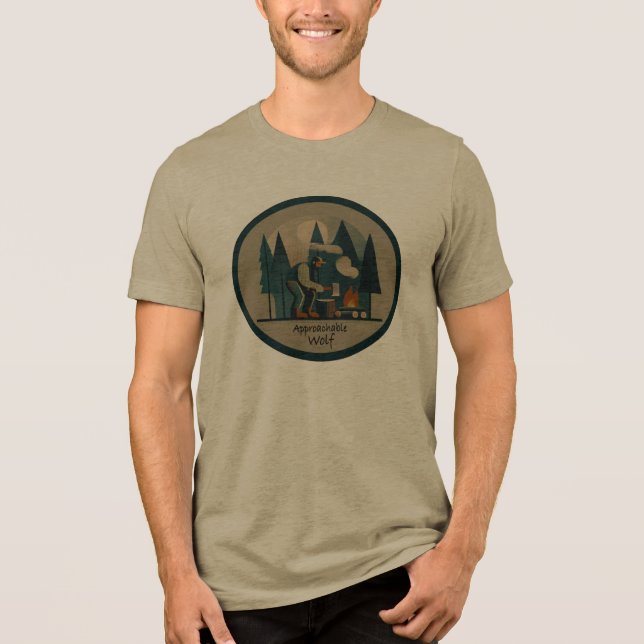 T-shirt med tillgänglig varg (Framsida)