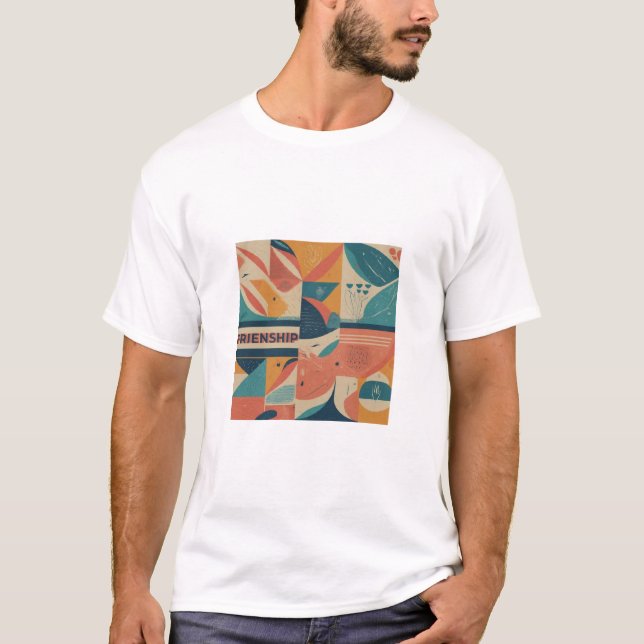 T-shirt med titeln "Vänskap". (Framsida)