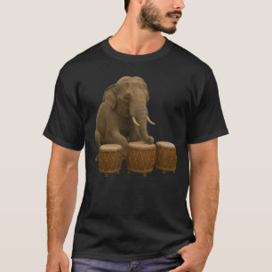 T-shirt med torkande elefantdesign
