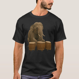 T-shirt med torkande elefantdesign