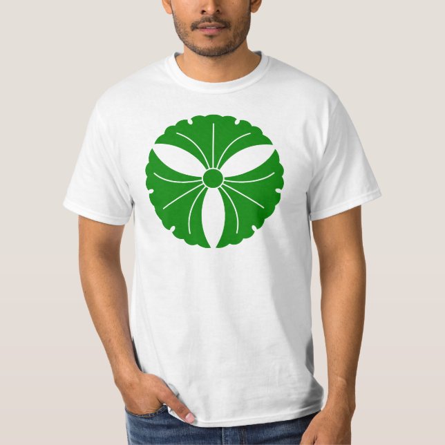 T-Shirt med tre ginkgo-blad (Framsida)