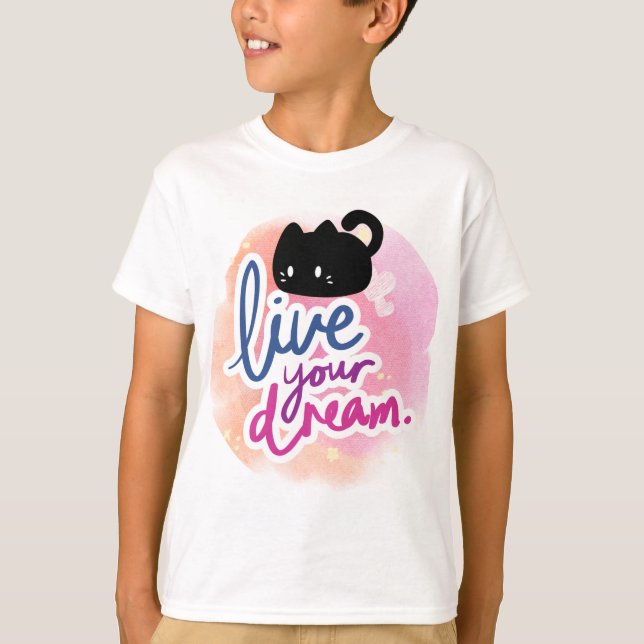 T-shirt med trevlig design för kattälskare (Framsida)