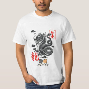 T-shirt med trevlig design för kattälskare och kon