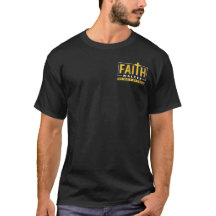 T-Shirt med tro-gud-emblem