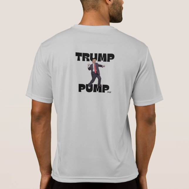 T-shirt med "trumpump Pump" (Baksida)