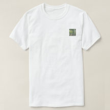 T-shirt med tryck på bröstet - I rörelse