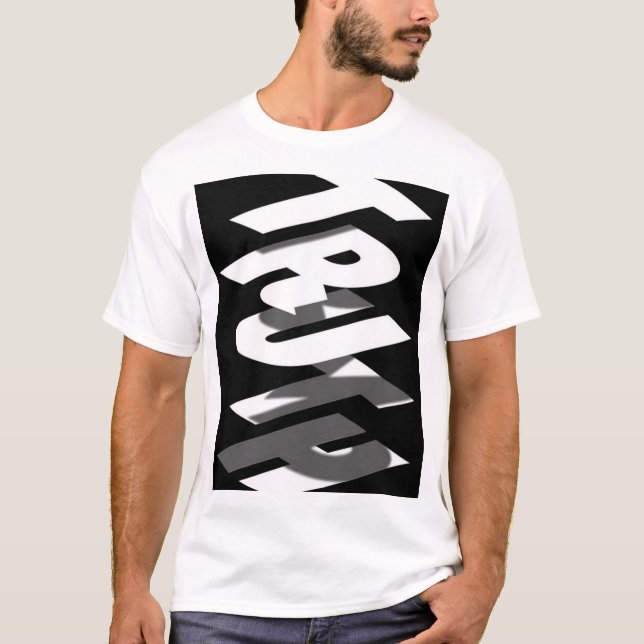 T-SHIRT MED TRYCKT TRUST TEXT (Framsida)