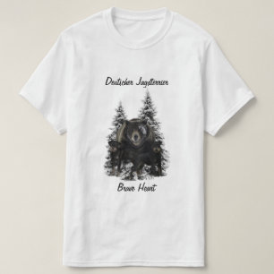 T-shirt med tysk jaktterrier (Jagdterrier)