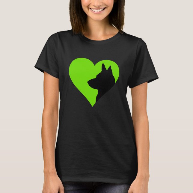T-shirt med tysk schäferhund (Framsida)