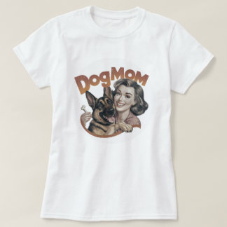 T-shirt med tysk schäferhund hundälskare hundmamma