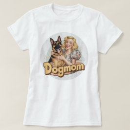 T-shirt med tysk schäferhund hundälskare hundmamma