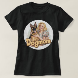T-shirt med tysk schäferhund hundälskare hundmamma