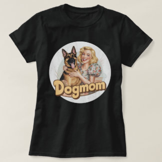 T-shirt med tysk schäferhund hundälskare hundmamma