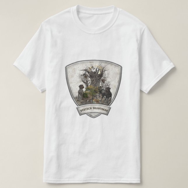 T-shirt med tysk vildsvinshund (Design framsida)