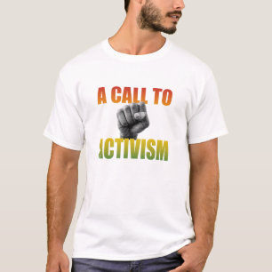 T-shirt med uppmaning till aktivism