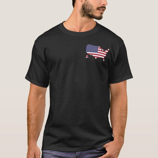T-Shirt med USA-flaggan (Framsida)