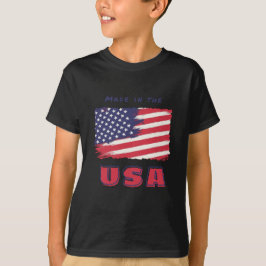 T-shirt med USA:s flagga