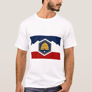 T-shirt med Utahs flagga, USA