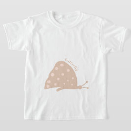 T-shirt med vacker minimal orangefjäril