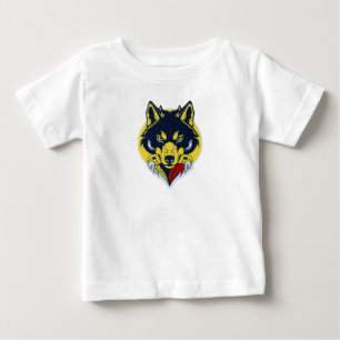 T-shirt med varghuvud