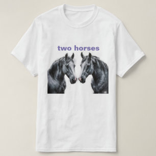 T-shirt med vild häst – Perfekt för hästälskare