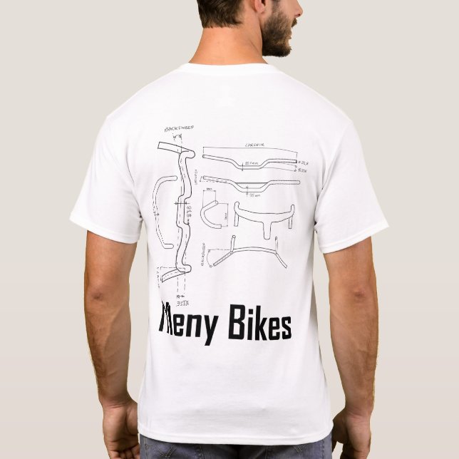 T-shirt menybikes guide guidon (Baksida)
