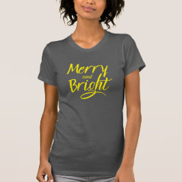 T-shirt : Merry and Bright (grey)